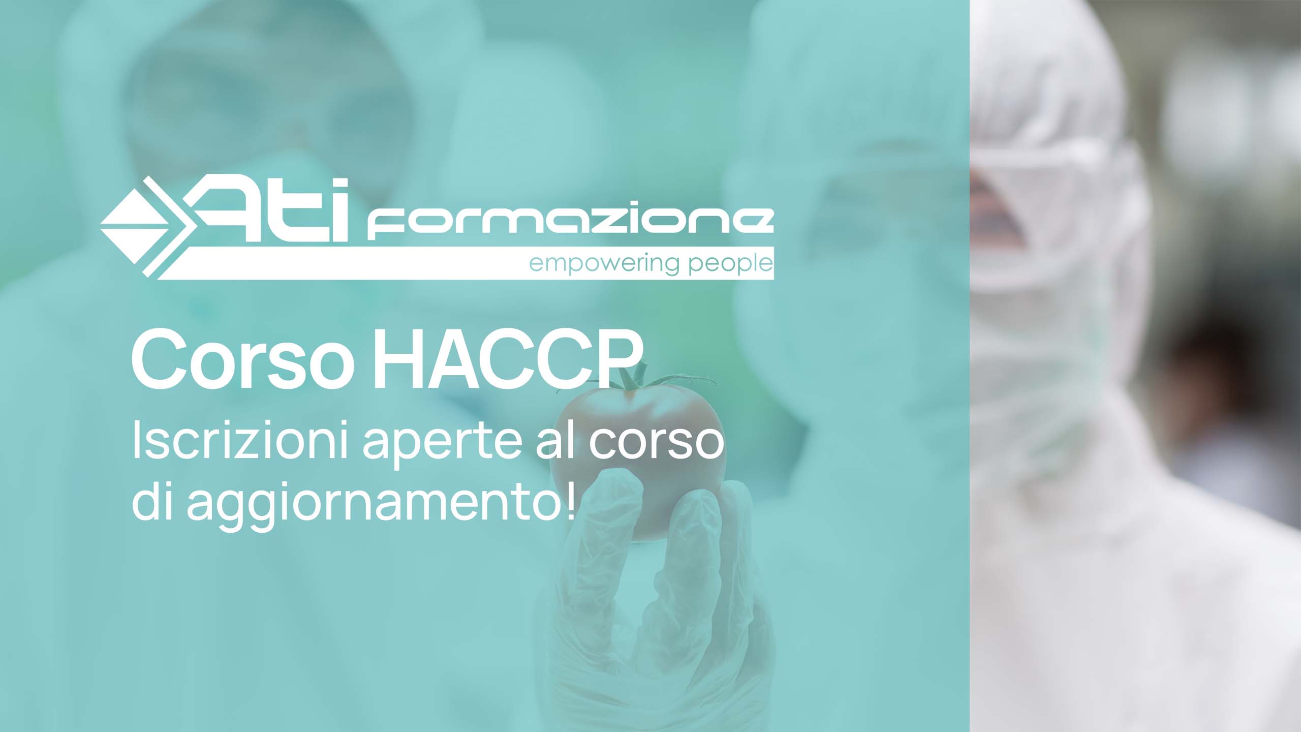 Corso di aggiornamento HACCP – Iscrizioni aperte!